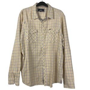 Buffalo David Bitton Men’s Button Up Shirt Plaid Pocket Cotton Multi Size XXL‎
